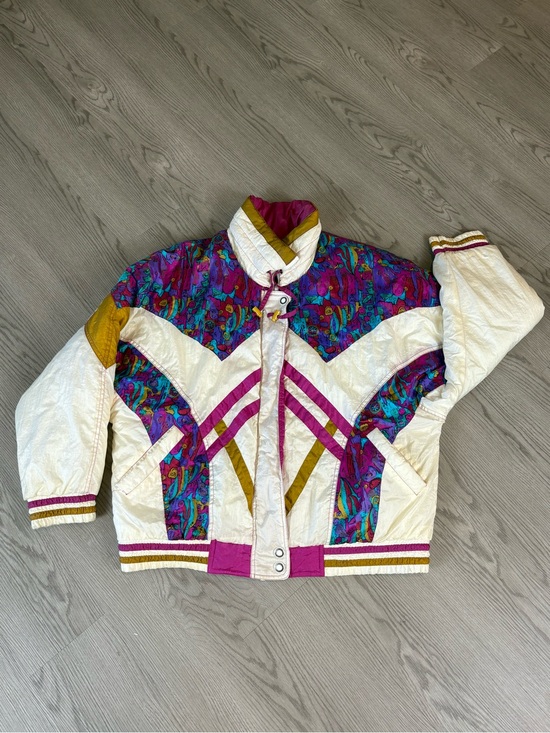 Misty valley Jackets & Blazers - 80s Misty Valley Colorblock Puff Jacket